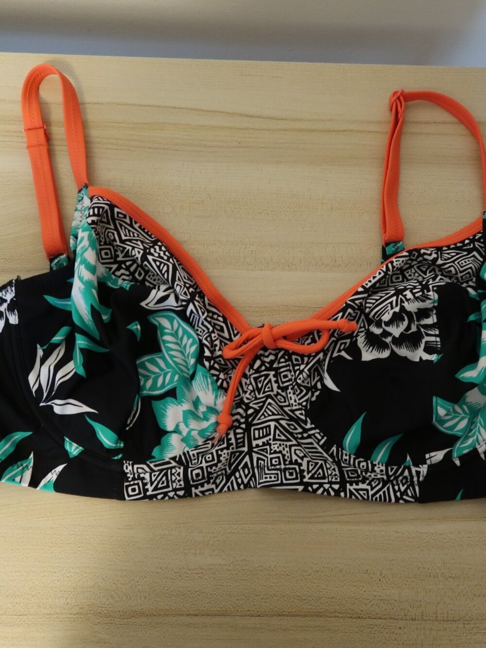 Pour Moi 36G longline bikini top sea breeze